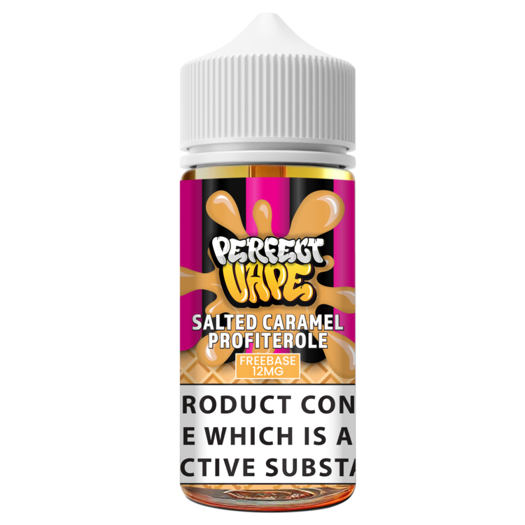 PERFECT VAPE - Salted Caramel Profiterole 120ML (12MG)    